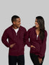 FRUIT OF THE LOOM EVERSOFT FLEECE FULL ZIP HOODIE SWEATSHIRT
